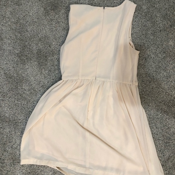 Taupe Short Flowing Dress - Picture 2 of 3